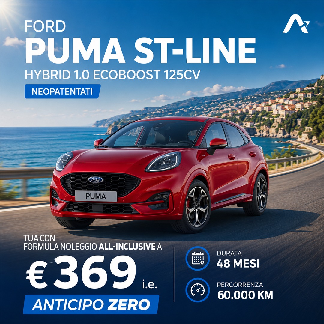 Puma ST-Line 1.0 EcoBoost Hybrid 125cv Neopatentati Anticipo Zero